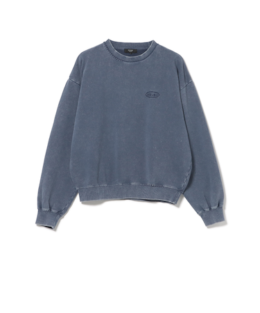 スノーウォッシュ ステッチ クルーネック スウェット