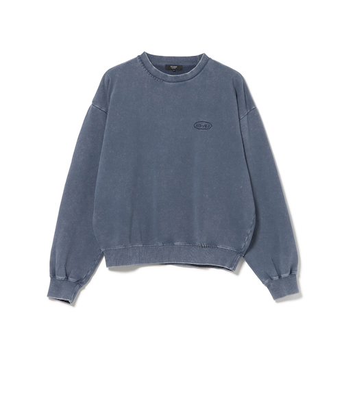 スノーウォッシュ ステッチ クルーネック スウェット