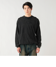 SW ワッフル ヘンリーネック カットソー