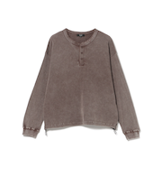 SW ワッフル ヘンリーネック カットソー