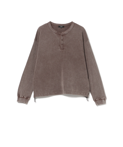 SW ワッフル ヘンリーネック カットソー