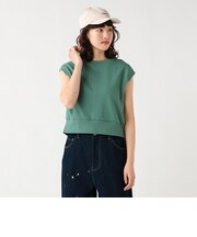 後ろジップ裏毛プルオーバー