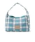 ギンガム チェック ニット バッグ