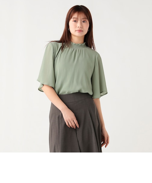 楊柳 ハイネック プルオーバー