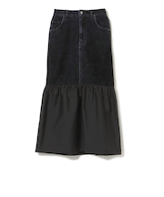 フロッキー デニム 切り替え スカート