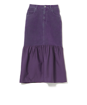 フロッキー デニム 切り替え スカート