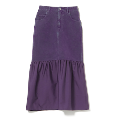 フロッキー デニム 切り替え スカート