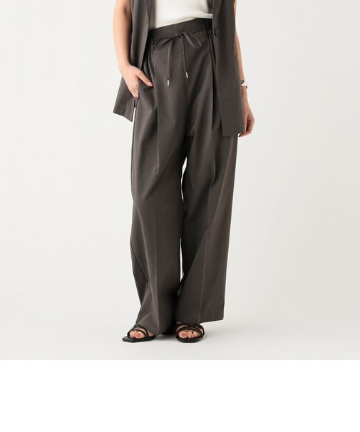 ヘザー ドライ タックパンツ