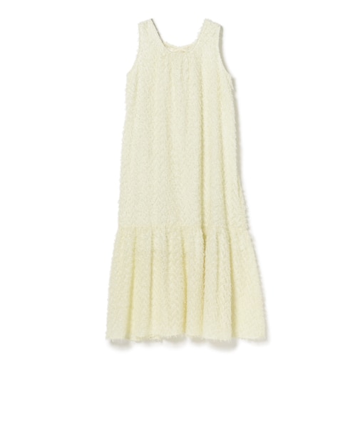 バック リボン ジャカード ワンピース