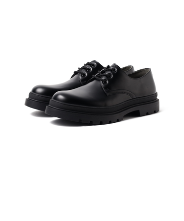 ボリュームソール 3ホール プレーントゥ シューズ