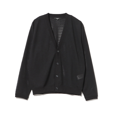 スカシリブ メッシュカーディガン