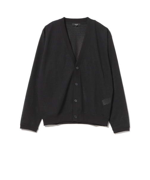 スカシリブ メッシュカーディガン