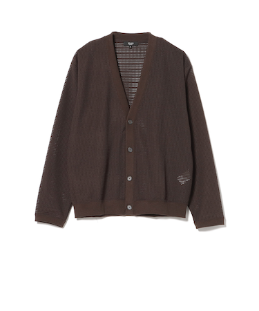 スカシリブ メッシュカーディガン