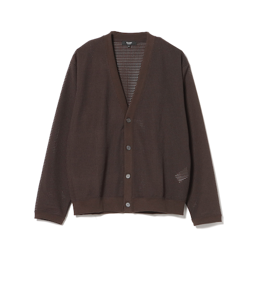 スカシリブ メッシュカーディガン