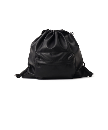 フェイクレザー ナップサック