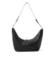 ハーフムーン フェイクレザー ショルダーバッグ