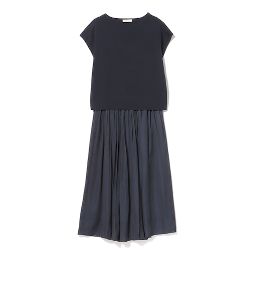 フレンチ スリーブ プルオーバー × フレア スカート(セットアイテム)