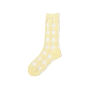 シアー チェック ソックス