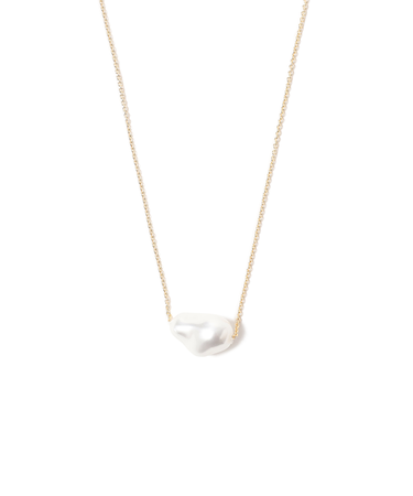 ニュアンス 一粒フェイクパール ネックレス