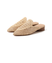 レース編み ミュール サンダル