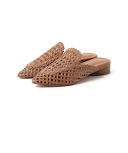 レース編み ミュール サンダル