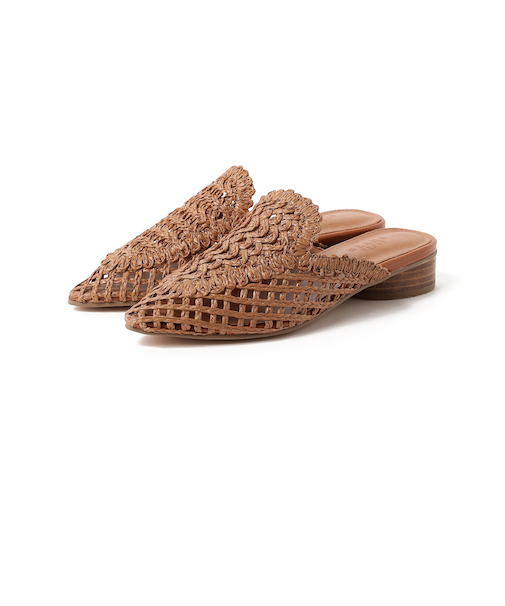 レース編み ミュール サンダル