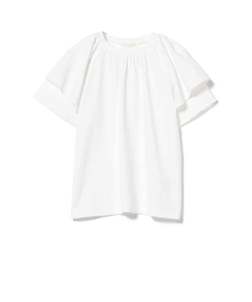 袖フリル プルオーバー