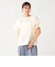 袖フリル プルオーバー