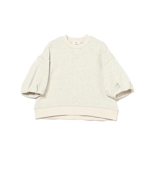 ラメ裏毛 袖バルーン プルオーバー