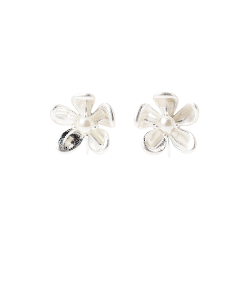 メタルフラワー イヤリング