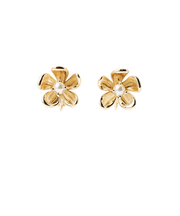 メタルフラワー イヤリング