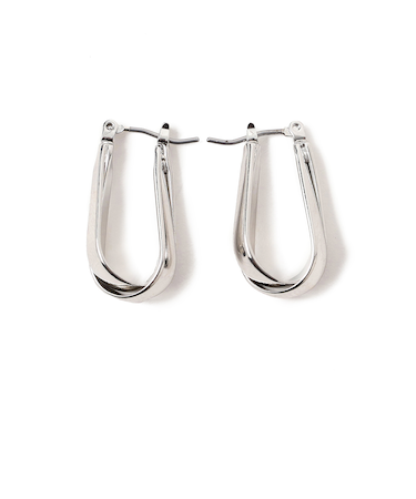 クロス フープピアス