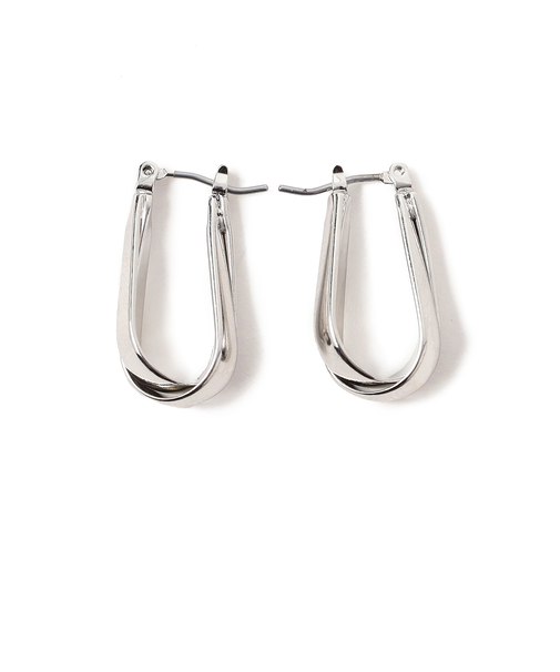 クロス フープピアス