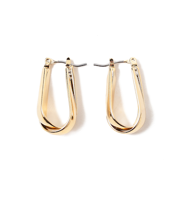 クロス フープピアス