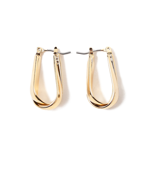 クロス フープピアス