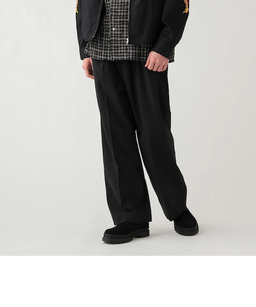 2タック ワイド スラックス