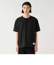 ワッフル ヘンリーネック ショートスリーブ カットソー