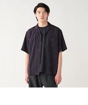 プリント オープンカラー シャツ