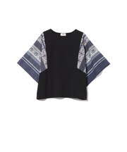 袖 スカーフ プルオーバー