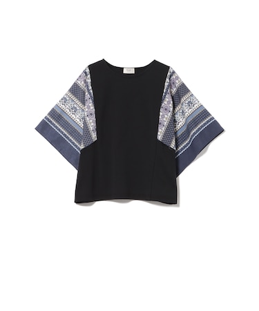 袖 スカーフ プルオーバー