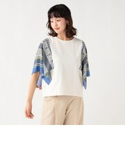 袖 スカーフ プルオーバー