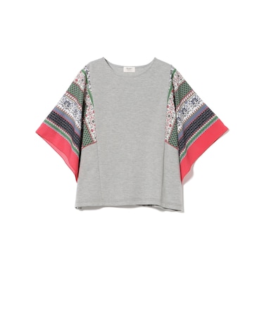 袖 スカーフ プルオーバー