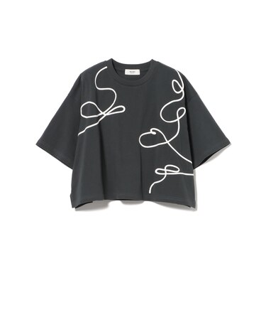 ニュアンス コード 刺繍 Tシャツ