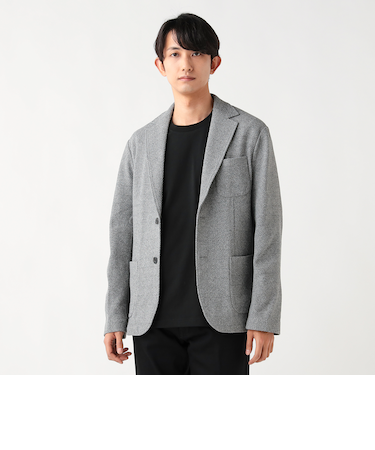 メランジニット ジャケット