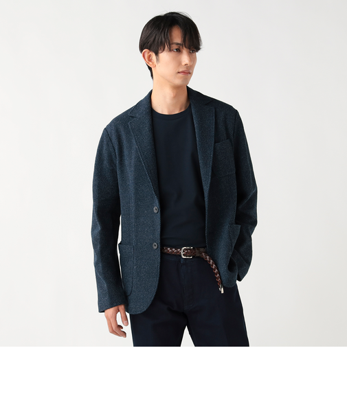 メランジニット ジャケット