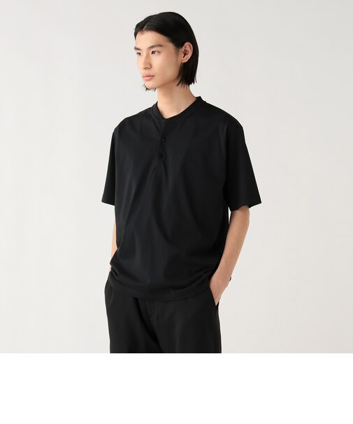 スキッパー ヘンリーネック Tシャツ（接触冷感）