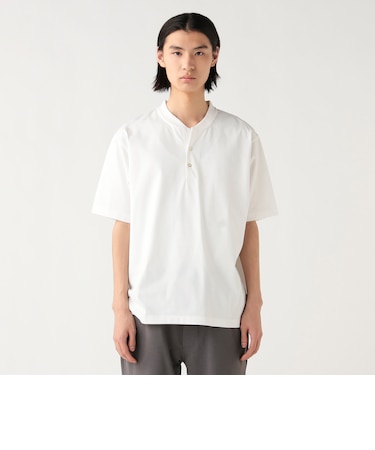 スキッパー ヘンリーネック Tシャツ（接触冷感）