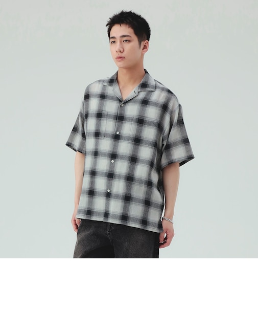 シアー オンブレー シャツ