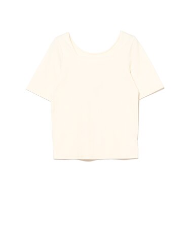 メタルチャーム スクエアネック Tシャツ