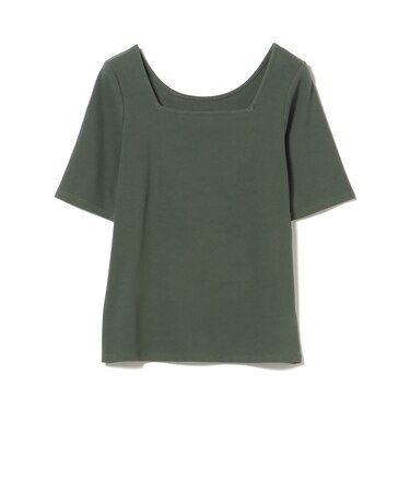 メタルチャーム スクエアネック Tシャツ